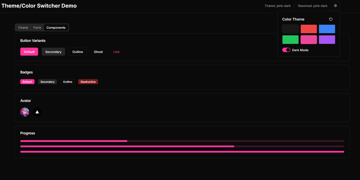 Next-Themes w/ Color Schemes